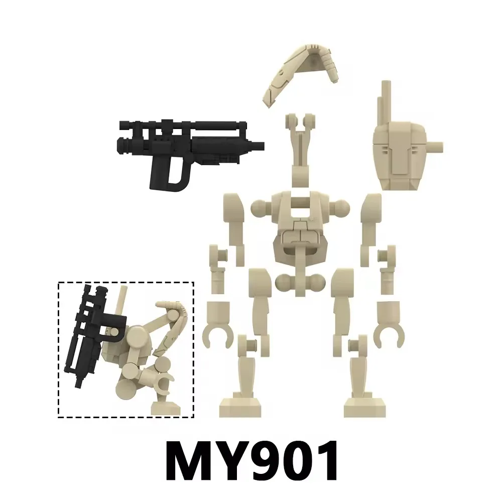 NEW Building Block Minifigure BATTLE DROID Warrior Assembly Model Ornament Anime TV Toy Festival Gift Collectible Action Figures