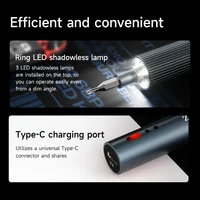 مفك XZZ ES24 الكهربائي (شحن Type-C) – طقم 24 قطعة بـ عزم ذكي لصيانة الموبايل 4