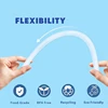 6Pcs Replacement Straws With Brush Compatible For Stanley 40oz Tumbler Plastic Clear Reusable Travel Tumbler Ice Cup Straw Kits 6