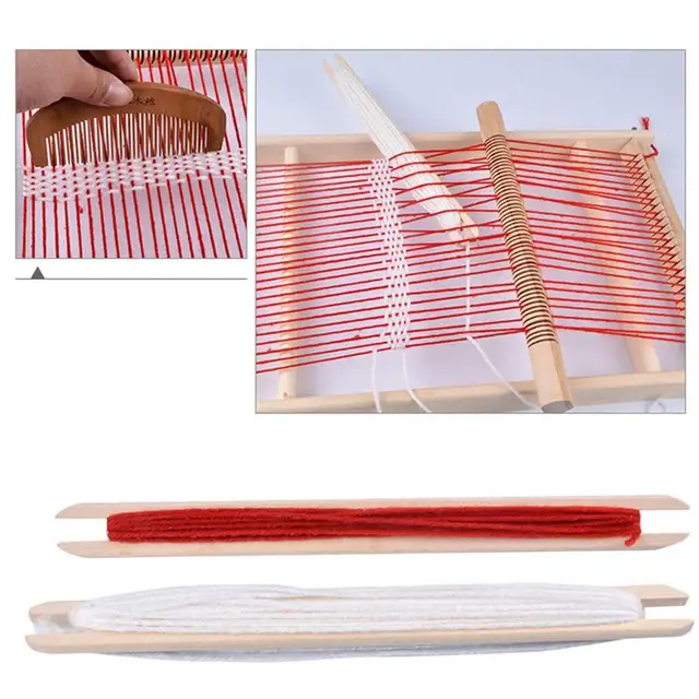 Fa Kötőgép Szövés Keret Diy Kötött Játékok Gyapjú Kézműves Háztartási - Image 3