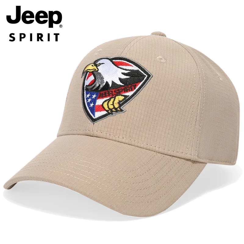 Jeep 유니섹스 아메리칸 클래식 야구 모자 트럭 운전사 모자 러닝 캡 야외 스포츠 모자, 조절 가능한 핏, 최고의 선물 96CA0285