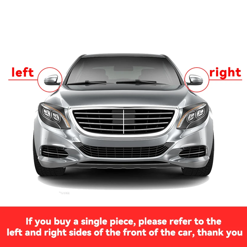 Sleek Black Mirror Cap for Car Side Rearview Mirror Cover Accessories