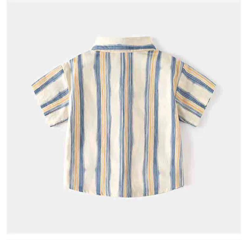 Kids Summer Short Sleeved Stripe Shirt