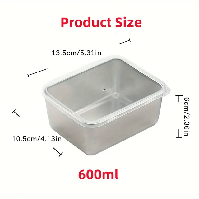 Ensemble de conteneurs de stockage des aliments en acier inoxydable, 6 pièces, avec couvercles, étanches, empilables et réutilisables pour le Camping, les pique-niques et l'école 2 Ensemble de conteneurs de stockage des aliments en acier inoxydable, 6 pièces, avec couvercles, étanches, empilables et réutilisables pour le Camping, les pique-niques et l'école 2