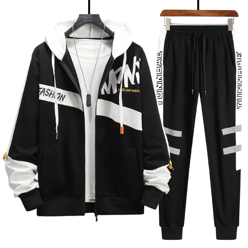 2023 New Sport Suits Mens Tracksuit Set For Men Jacket Hoodie Sweatpants Two Piece Matching Sets Student Husband Sports Clothing