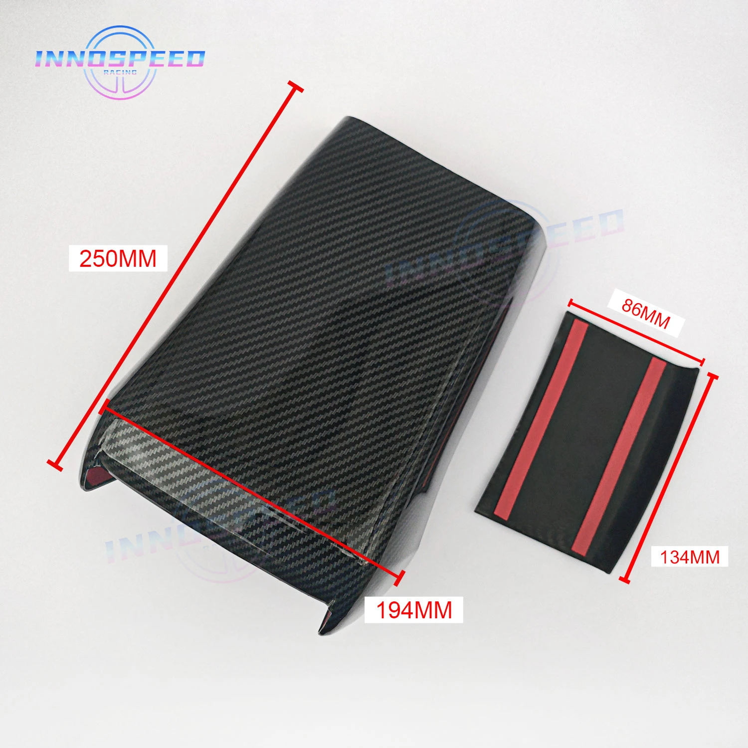 JDM 카본 자동차 중앙 팔걸이 박스 커버, 보호 팔걸이 박스, 안티 킥 플레이트, 혼다 시빅 10 2016-2020 자동차 액세서리