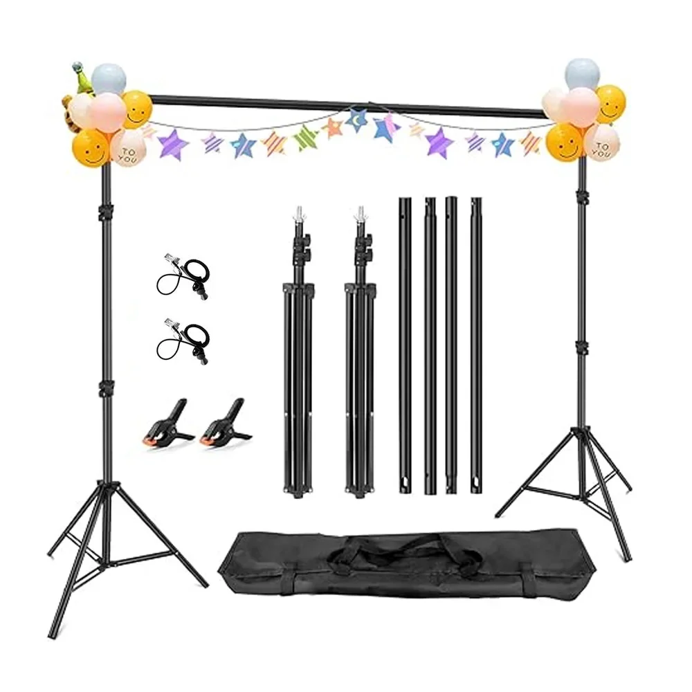 Supports d'arrière-plan pour studio photo, système de support d'écran vert, sac de transport de cadre, kits d'éclairage, Dnomakey