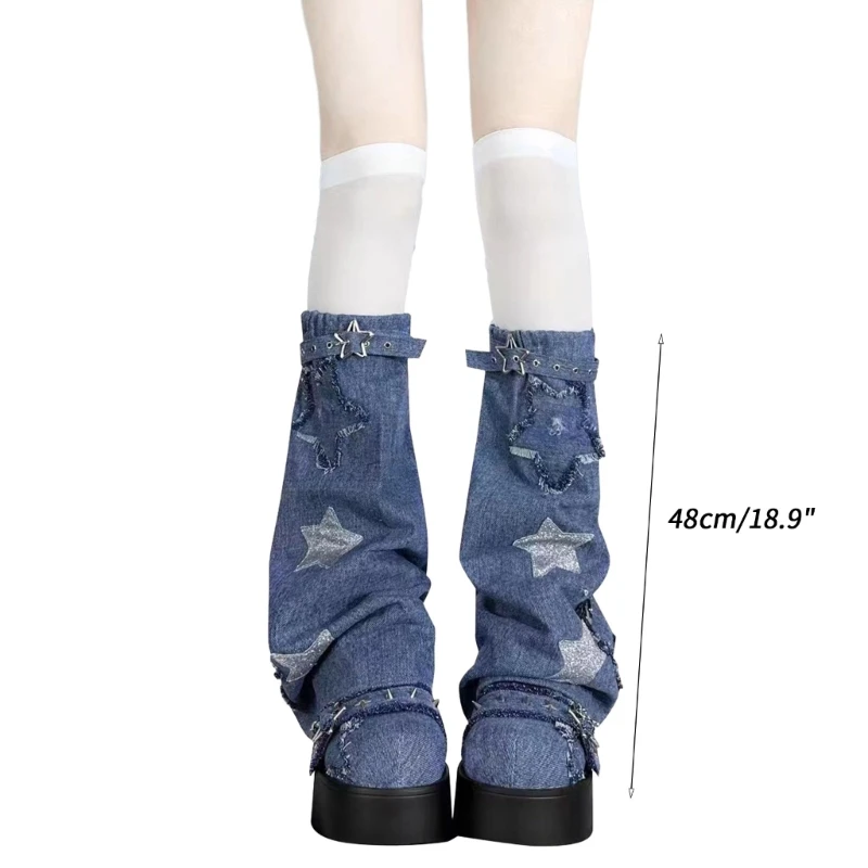 Women Fashion Leg Warmers Bandage Belts Calf Length Leg Socks for Adult Girls