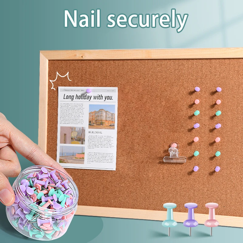 Push Pins 100Pcs Metal Office School Supplies