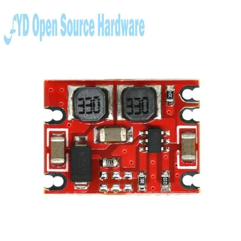 1-20PCS S09 DC-DC Automatic Buck Boost Power Module Step Up Down Board DC DC Input 3-15V Output 3.3V/5V Electronic DIY PCB 2