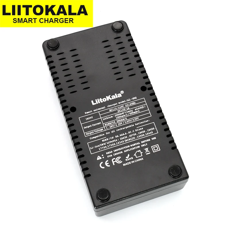 Charger Adapter Battery Charger USB Charging Cable Battery Charger Adapter New LiitoKala Lii-PD2 battery Charger for 18650 26650 21700 18350 AA AAA 3.7V/3.2V/1.2V lithium NiMH batteries
