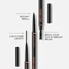 Langmanni Double headed Rotable Eyebrow Pen with a 1.5mm diameter Fine refill Waterproof Wild Eyebrow Pen and Eyebrow Brush 6