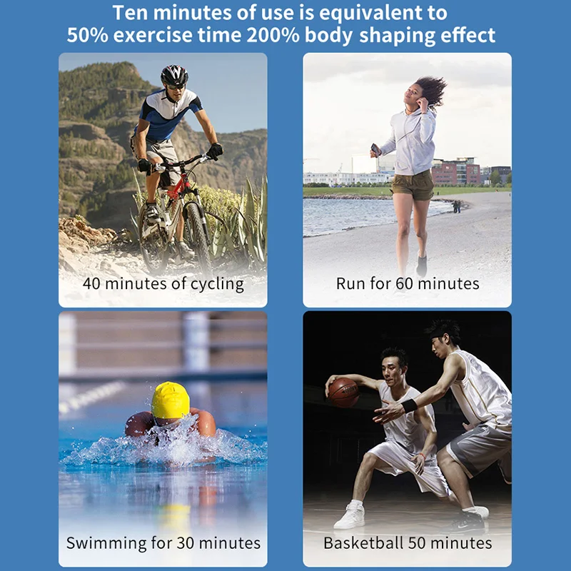 EMS Electric Abdominal Trainer Slimming Belt ABS Muscle Stimulator Fitness Toner Body Shaping Workout Waist Arm Leg Loss Weight - Image 6