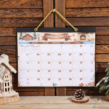 Calendario da parete 2027 con pagine artistiche festive da gennaio a dicembre Carta Spessa con Ampio Spazio per la Scrittura per l'Organizzazione Quotidiana di Casa, Ufficio e Scuola