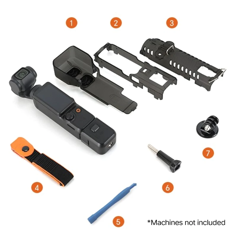 포켓 3 렌즈 보호 케이지 쉘용 카메라 확장 어댑터 커버