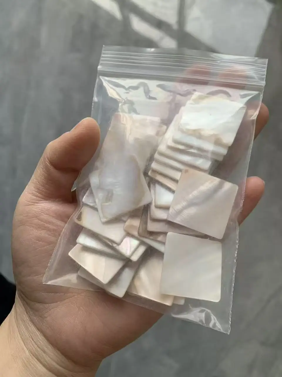 정사각형 쉘 모자이크 타일 2.5cm, 100개 천연 조개껍질 조각, 액자용, 장식 그림 용품