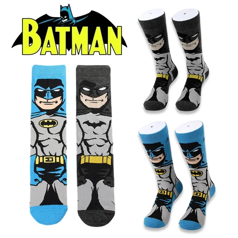 Batman Cartoon Anime Funny Socks Men Hip Hop Print Novità Sokken Harajuku Style Sport Boys Unisex Comodi Calzini Da Skateboard