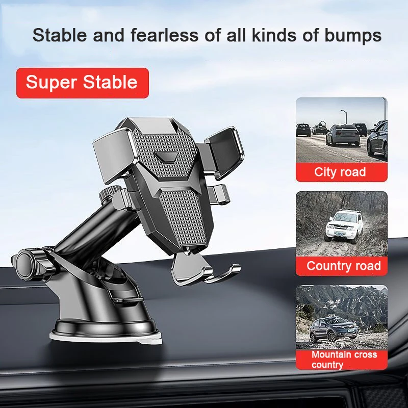 Universal Sucker Car Phone Holder 360° Windshield Car Dashboard Mobile Cell Support Bracket for 4.0-6.0 Inch for iPhone Samsung
