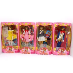 Card Captor Sakura Cerberus Kinomoto Free Pose School Uniform Pink Dress Set Rare Action Figure Doll Collection