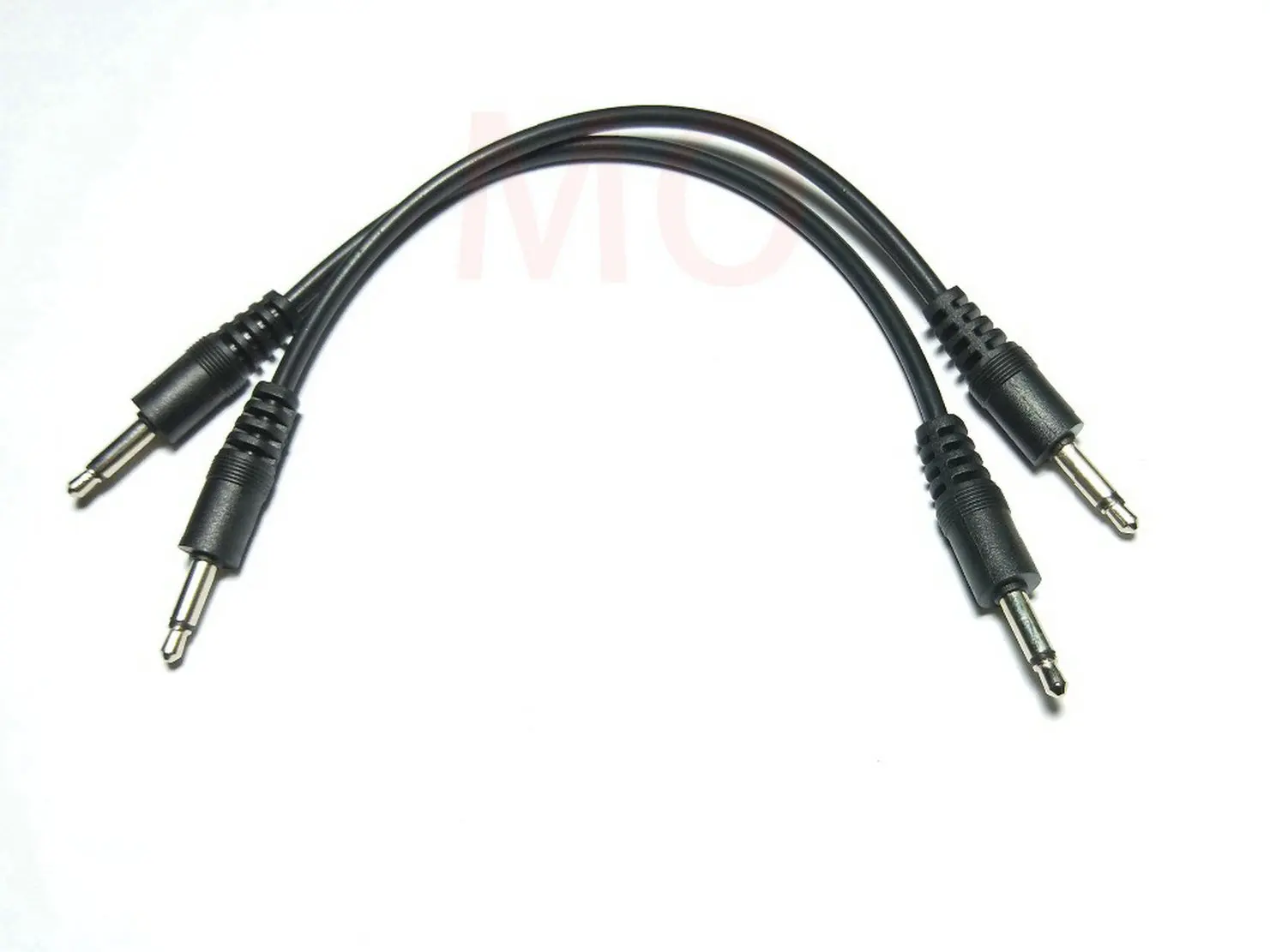 2pcs35mm18maleminiplugmonauralmonoaudioconnectorcable20cm