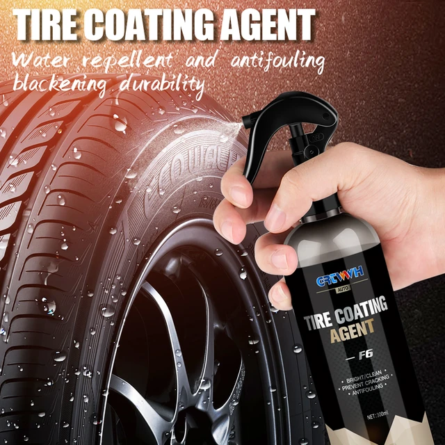 Car Tire Shine Coating Plastic Rubber Wheel Restorer Agent Tyre Polishing  Brightener AIVC 300ml Auto Gloss Spray Car Detailing - AliExpress