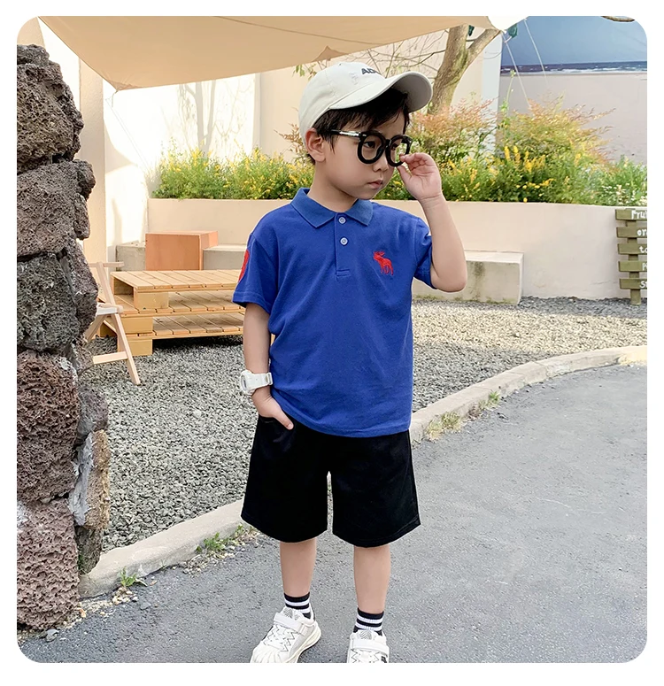 Boys Polo Shirts Kids 100% Cotton Short Sleeved T-shirt Grils Cartoon Printed Blouses Summer 2-8 Years Childrens's Clothing 5 Boys Polo Shirts Kids 100% Cotton Short Sleeved T-shirt Grils Cartoon Printed Blouses Summer 2-8 Years Childrens's Clothing