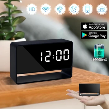 1080P Mini Clock Camera Remote Viewing With Night Vision and Motion Detection 140° Wide Angle Photo Video Recorder For Household 1
