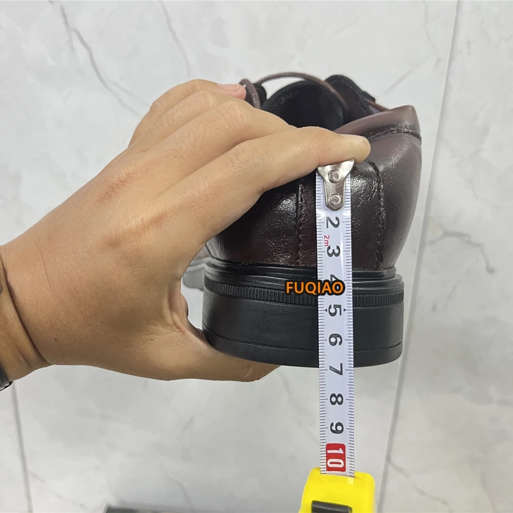 6CM Versteckte Erhöhung Herren Oxford Schuhe Business Formelle Elevator Lederschuhe Komfortable Rutschfeste Hochzeits- und Partyschuhe – Detail 10