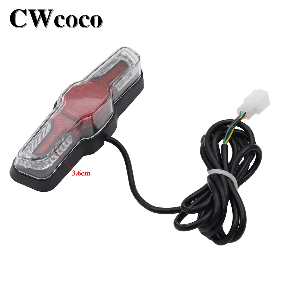 SPeesy Feu Arrière Moto Universel 12V 28 LED Moto Vélo