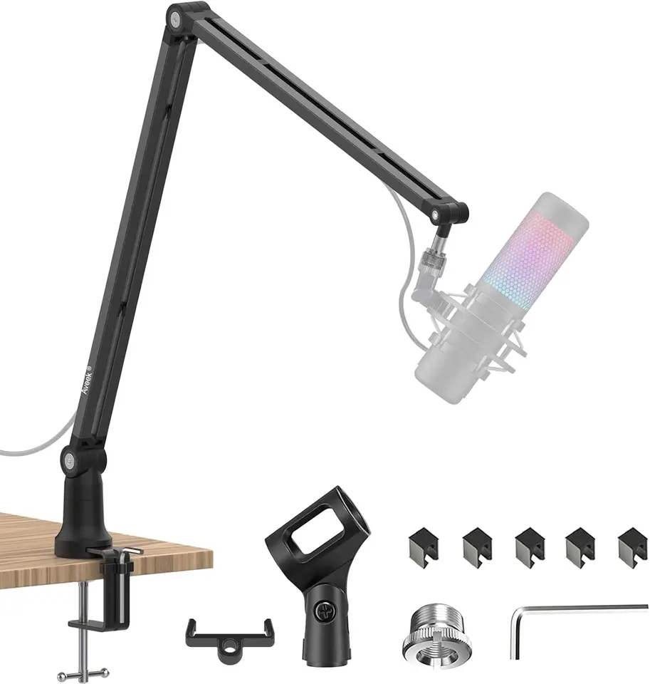 Adjustable Desktop Microphone Boom Arm Stand