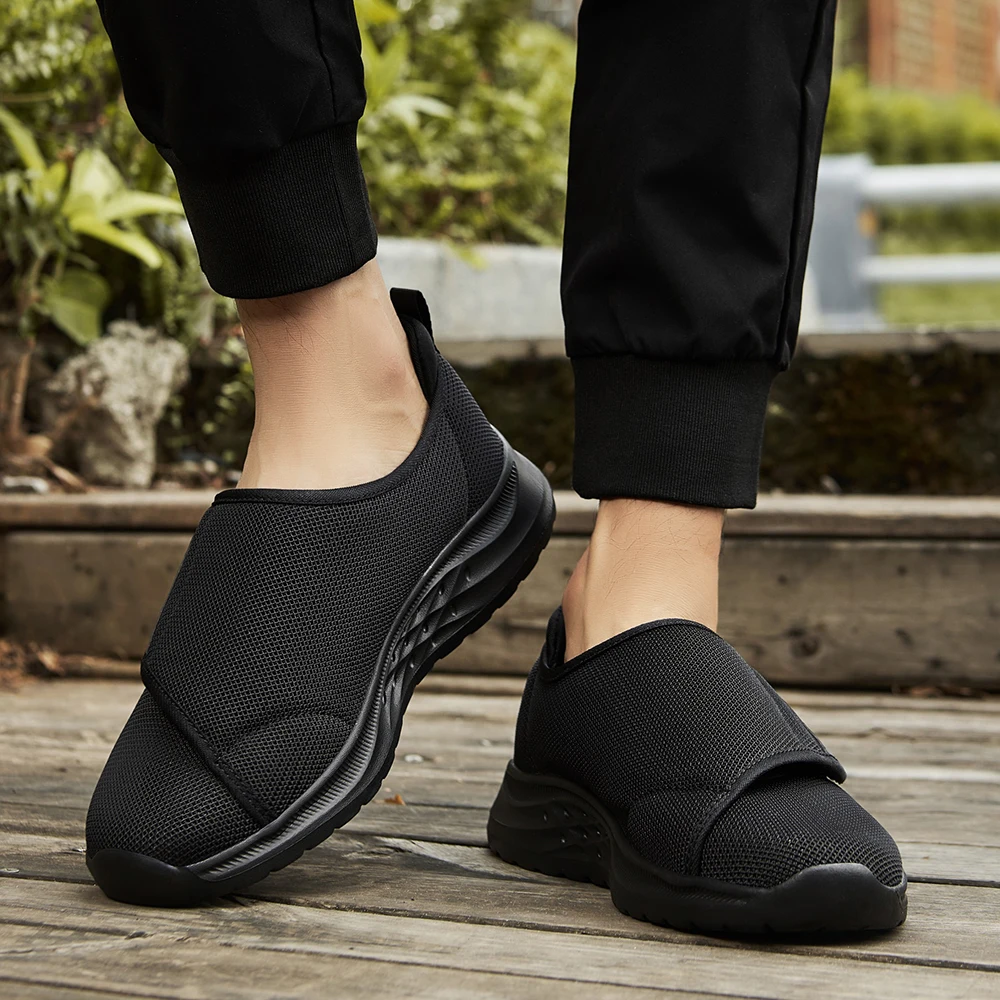 Unisex Fashion New Orthopedics Wide Feet Swollen Shoes Couple Thumb Eversion Adjusting Soft Comfortable Diabetic Walking Shoes