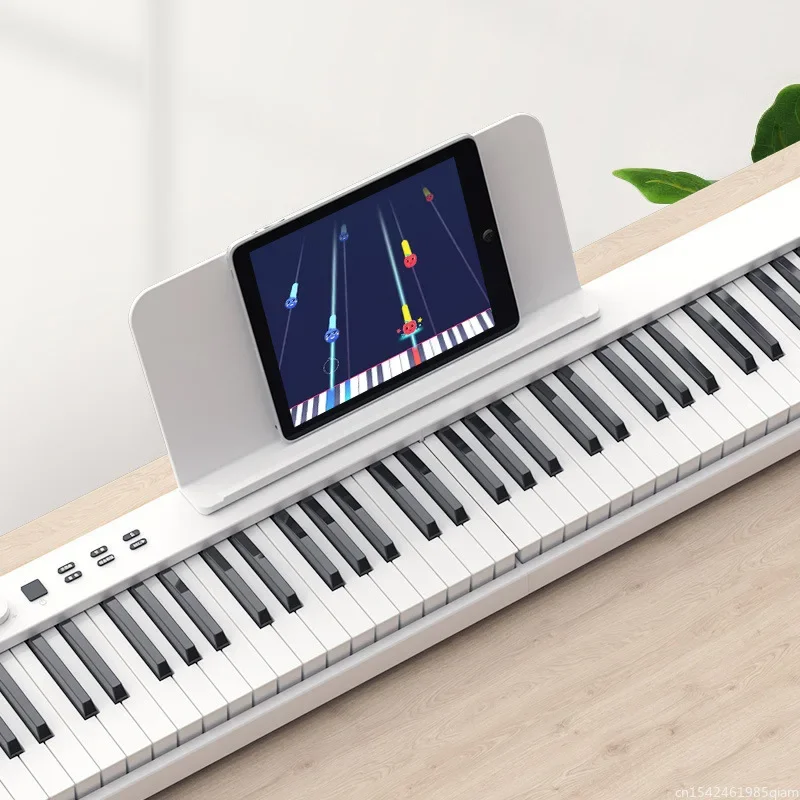 

88Keys Foldable Electronic Piano Multifunctional Portable Digital Piano 128 Rhymes for Student Musical Instrument new