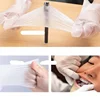 100 Pieces Of Transparent Vinyl TPE Gloves Latex-free Gloves For Laboratory Work TPE Gloves XL Suitable For Palm Width 100-115mm 6