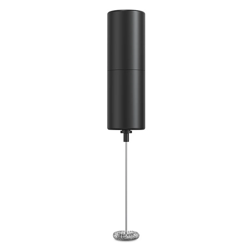 1 Pz Montalatte Portatile Nero Miscelatore Per Bevande A Batteria Per Latte, Cappuccino, Matcha