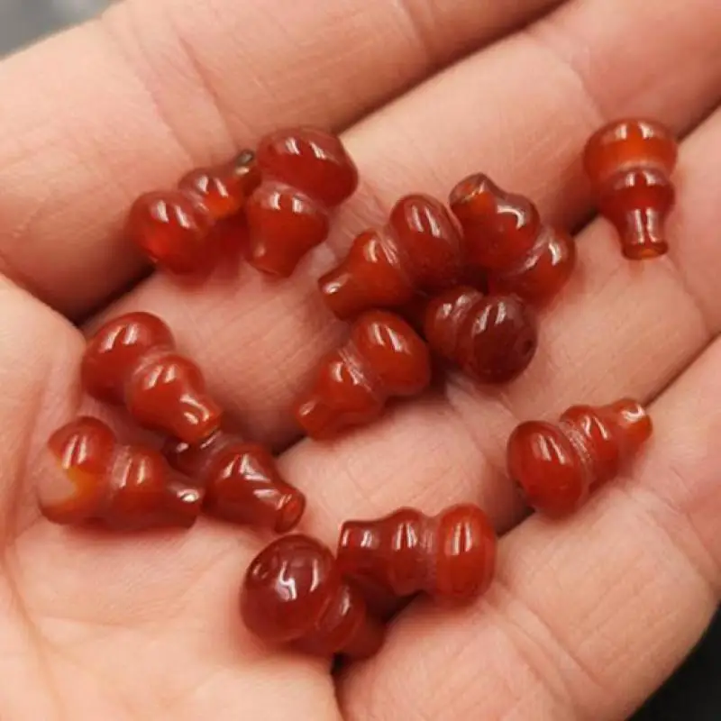 

6*9mm Natural Red Agate Gourd Beads For Jewelry Making Diy String Bracelet Beaded Necklace Charms Fengshui Agate Bead Accessorie