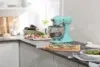 Artisan Series 5 Quart Tilt Head Stand Mixer with Pouring Shield KSM150PS, Removable bowl, Aqua Sky 6