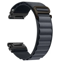 Versatile Nylon Watch Strap - Premium Smart Watch Band Replacement - QuickFit 22mm (03)