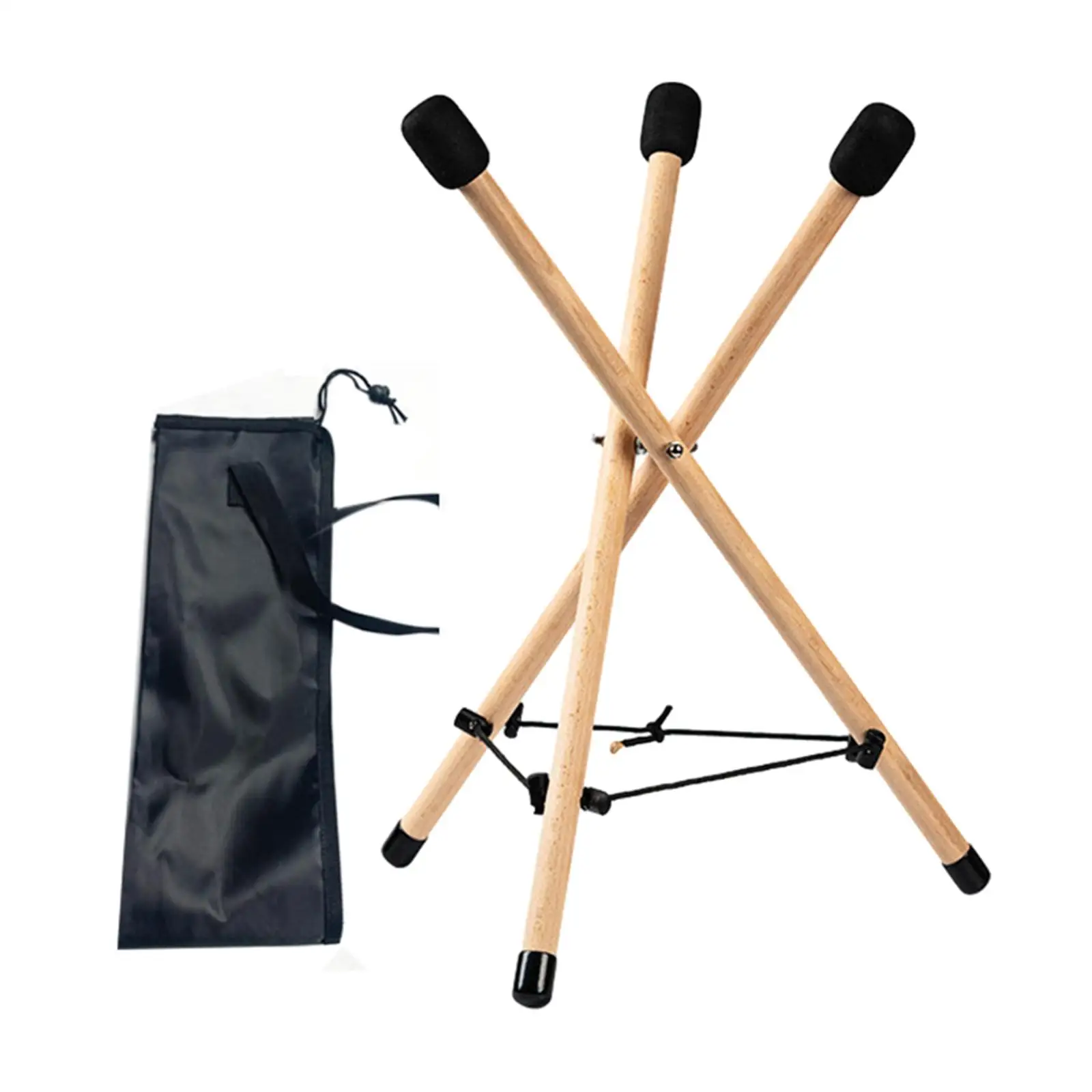 

Ethereal Drum Stand, Steel Drum Holder, Stable Triangle Handpan Drum Bracket, 55cm Height for Yoga Picnics Stage Performances