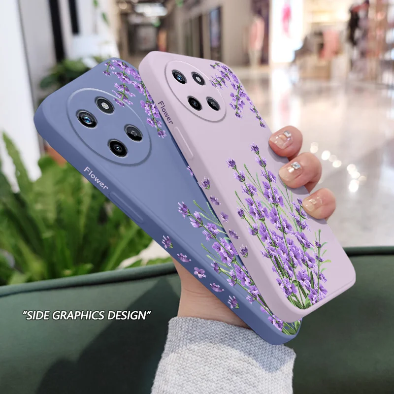 Romantic Grass Liquid Silicone Phone Case