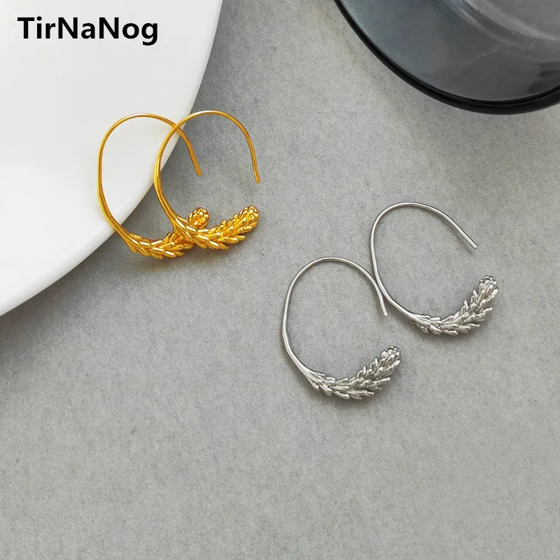 

European And American Fashion Metal Exaggerated Contracted Geometric Wheat Long Tassel Earrings Women Jewelry Party Present