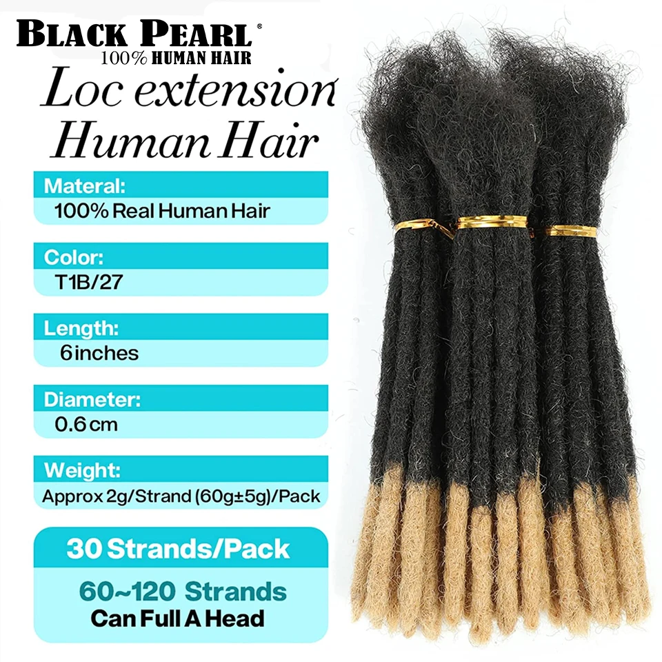 Human Hair Dreadlocks Loc Extensions Kinky Straight Wholesale Crochet Braids Brazilian Remy Hair Extensions 10 20 40 60 Strands