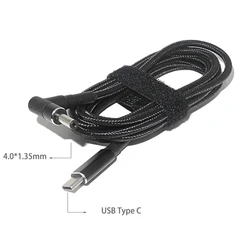 Powerful 100W USB - C Charging Cable with DC Plug Adapter (USB C to 4.0 - 1.35mm)