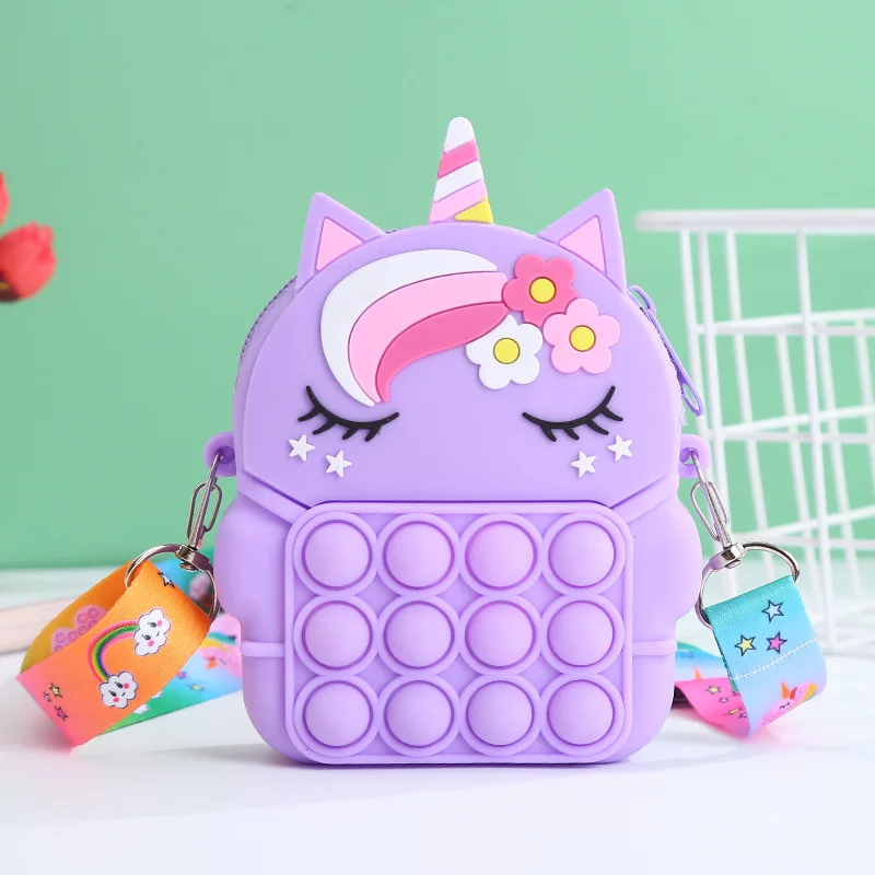 Colorful Silicone Sensory Bubble Crossbody Bag
