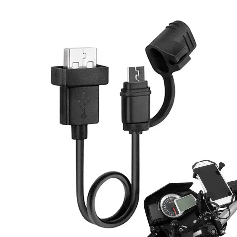 

Motorcycle USB Charger icro Dual USB Charging Cords Universal Phone Charging Cable For GPS Phone Tablets Motorcycle Accessories