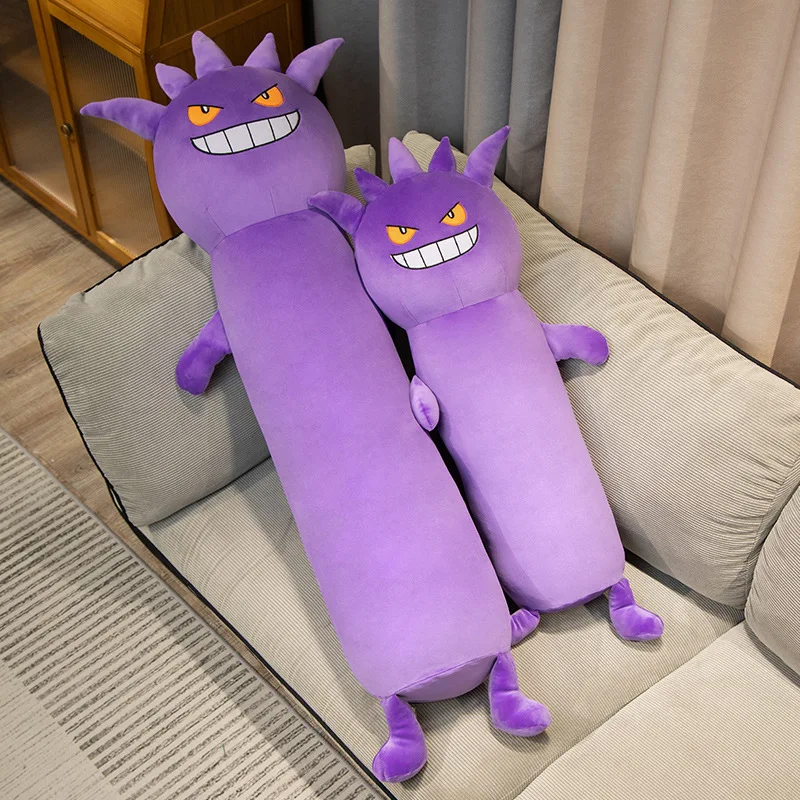 

Длинная Подушка Pokemon Gengar, плюшевые аниме куклы, мягкие плюшевые игрушки, подушка для кровати, домашний декор, подарок на день рождения и Рождество