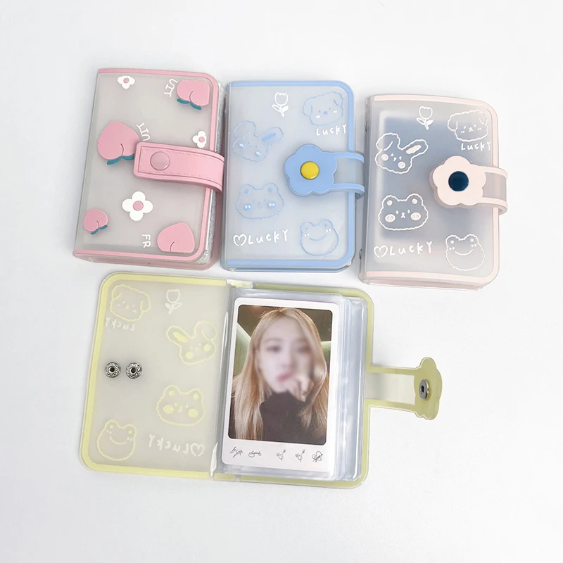 3 inch Card Binder Kpop Photocard Holder Mini Photo Album Credit Card Holder Bank Case Idol Photo Cards Collect Book 포카 바인더