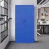 Metal Garage Storage Cabinets with Lock Door and Adjustable Shelves, Steel Tool Cabinets for Home,Warehouse Organisieren (Blue) 2