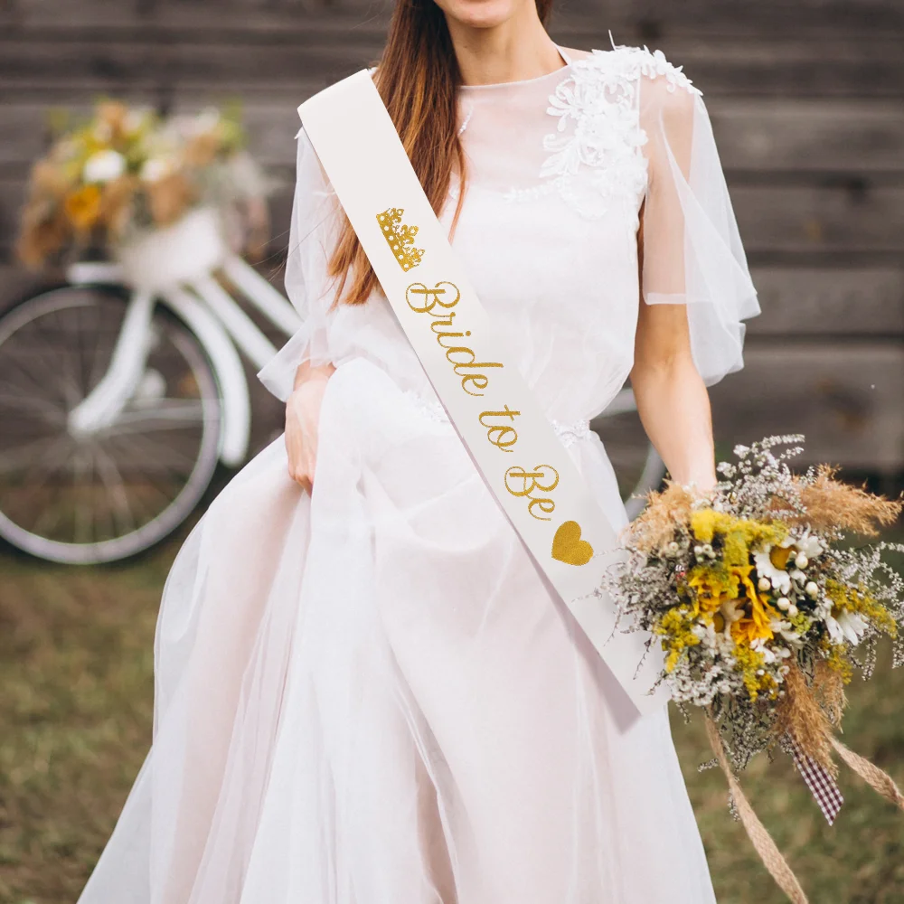 Set of 7 Pcs Bride to Be and Team Bride Tribe Sash Set Hen Night Bachelorette Party Wedding Decorations Bridal Shower Sash
