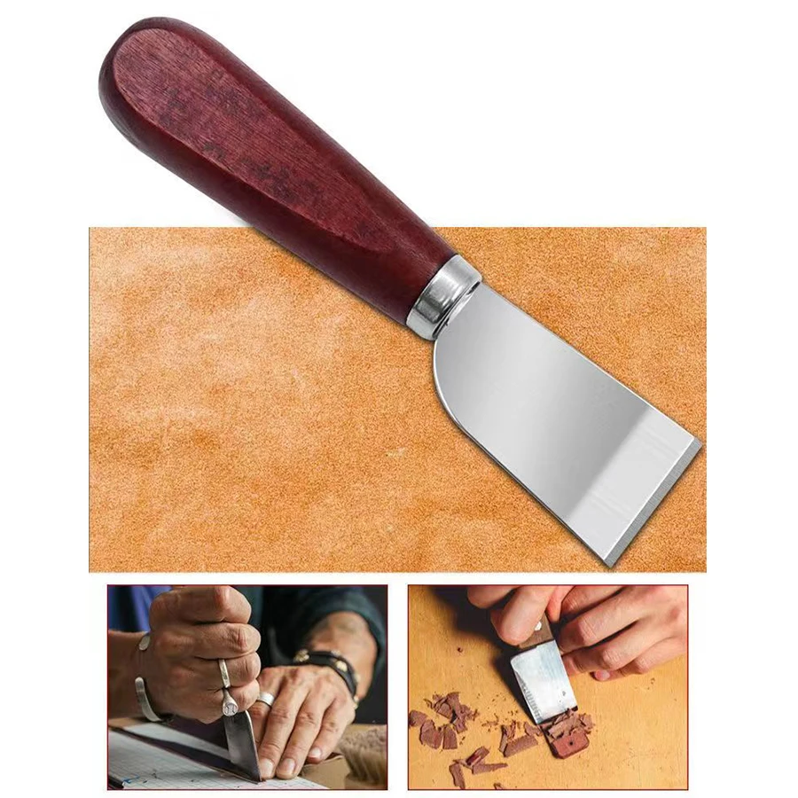 DIY Craft Leather Art Trimming Manual Leather Cutting Knife Carving Tool Cutting Knife Thin Shovel cutting knife
