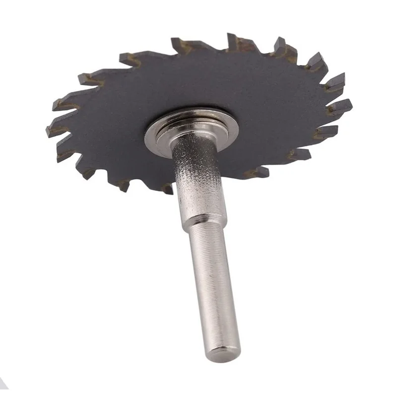1/3pcs HSS Circular Saw Blades Cutting Blade Rotary Tool Cutting Disc Out Diameter 54.8mm Mini Parts for Wood Cutting Mandrel